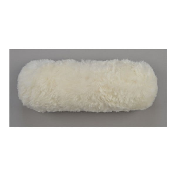 Pernă de  blană Natural White, 20x50 cm