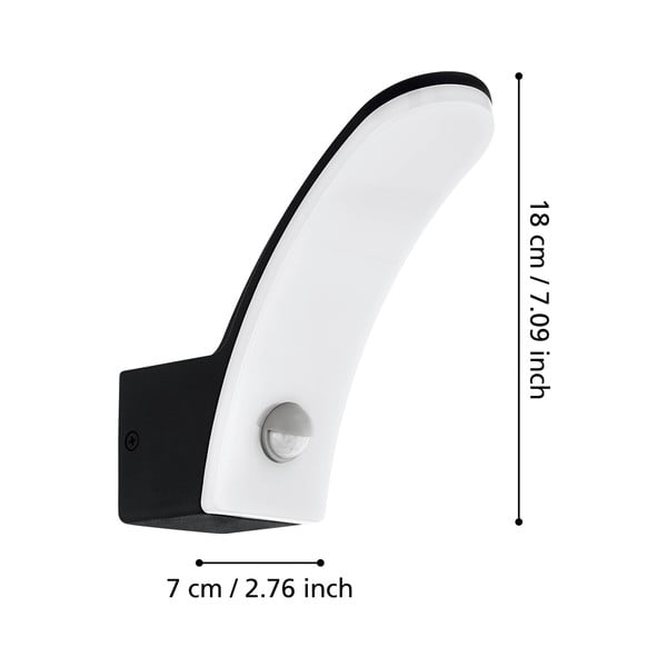 Corp de iluminat pentru exterior LED de perete (înălțime 18 cm) FIUMICINO – EGLO-image-2