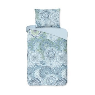 Lenjerie de pat din bumbac pentru pat dublu Bonami Selection Mandala, 200 x 220 cm, albastru