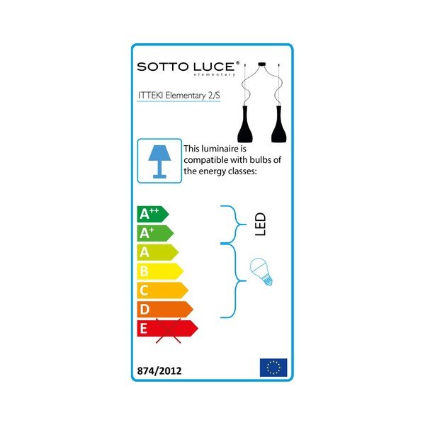 Lustră cu 2 cabluri Sotto Luce ITTEKI, alb-image-4