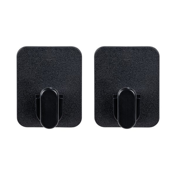 Cârlige negre 2 buc. autoadezive din plastic Parma – Allstar-image-3