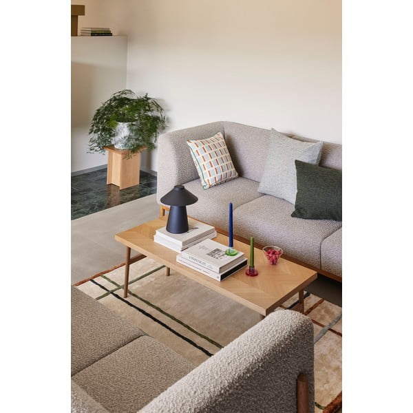 Măsuță auxiliară cu aspect de lemn de stejar 35x35 cm Straight – Hübsch-image-4