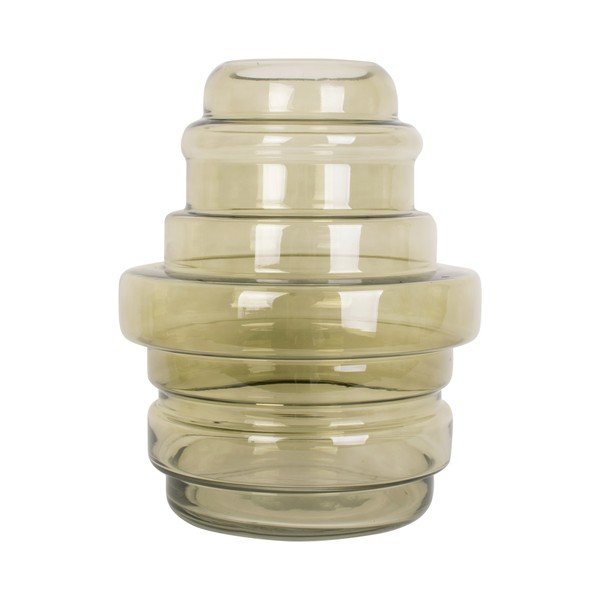 Vază verde din sticlă Distinct – PT LIVING