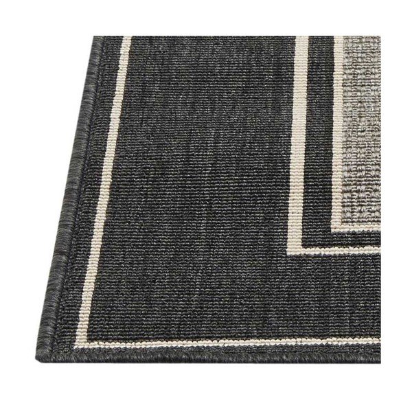 Covor foarte rezistent  Webtappeti Frame, 160 x 230 cm, gri-image-1