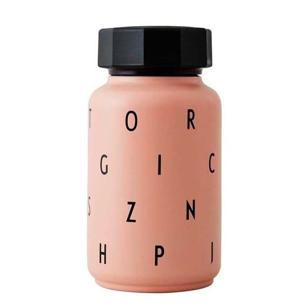 Sticlă pentru copii roz din aluminiu 330 ml – Design Letters
