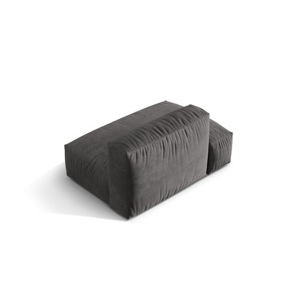 Modul pentru canapea modulară gri cu tapițerie din catifea (cu colț pe partea stângă) Martina – Micadoni -image-2