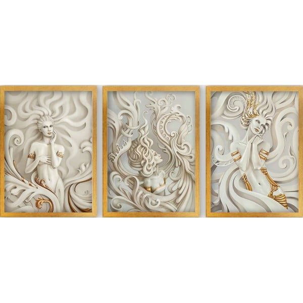 Tablouri 3 buc. 35x45 cm – Wallity