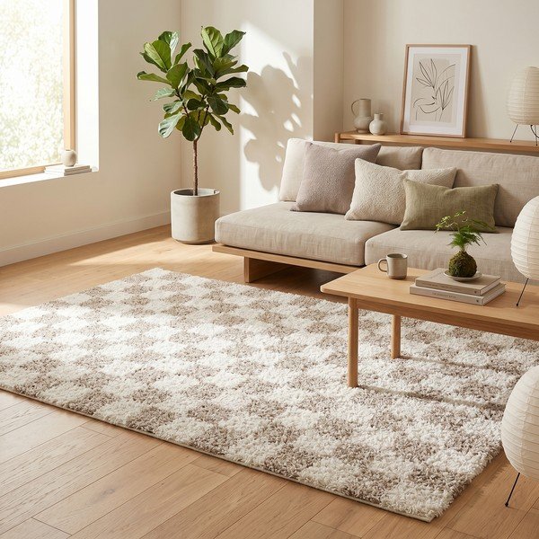 Covor bej/crem 120x170 cm Grida – ESTE-image-3