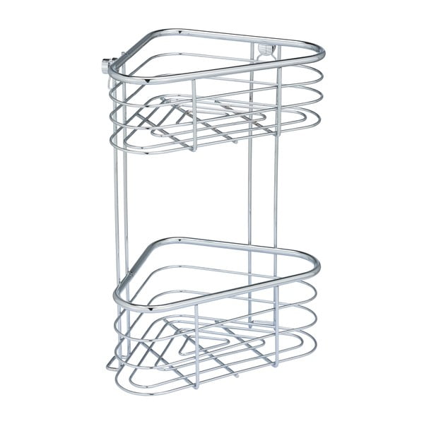 Raft de duș de colț Wenko Trestina, 25 x 35 cm, argintiu-image-3