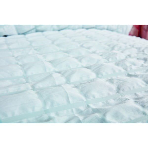 Lenjerie de pat gri deschis din țesătură crep pentru pat de o persoană 140x200 cm Naomi – My House-image-1