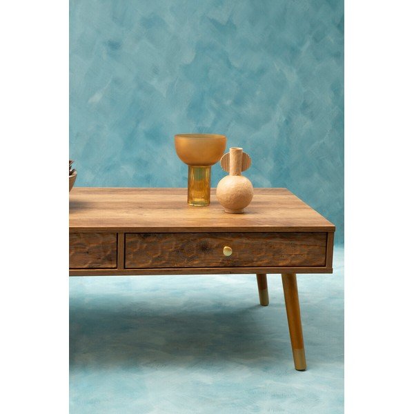 Măsuță de cafea în culoare naturală închisă 59x110 cm Frida – Premier Housewares-image-3