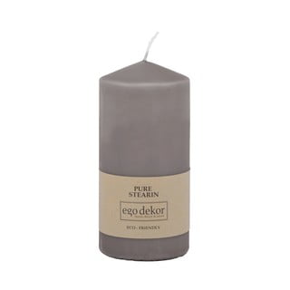 Lumânare Eco candles by Ego dekor Top, durată ardere 30 h, gri