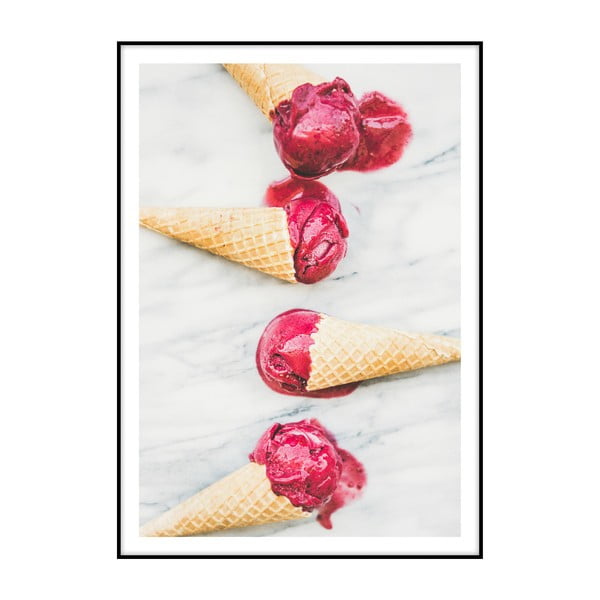 Poster Imagioo Pink Ice Cream, 40 x 30 cm