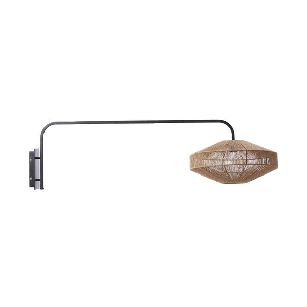 Aplică de perete în culoare naturală din metal cu alimentare la priză ø 43 cm Lyra – Light & Living