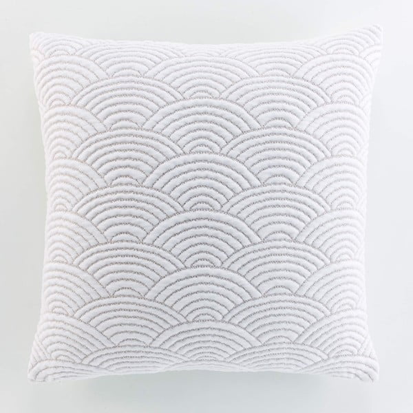 Set cuvertură și față de pernă alb-bej din jerseu 220x240 cm Cassandra – douceur d'intérieur-image-4