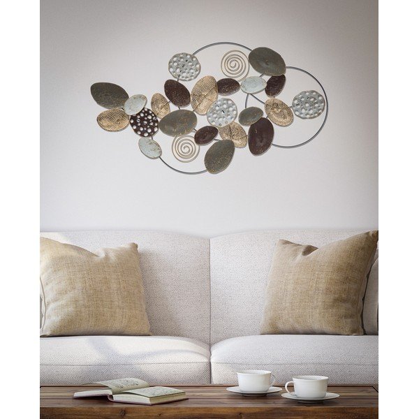 Decorațiune suspendată metalică Mauro Ferretti Circly, 87,5 x 48 cm-image-1