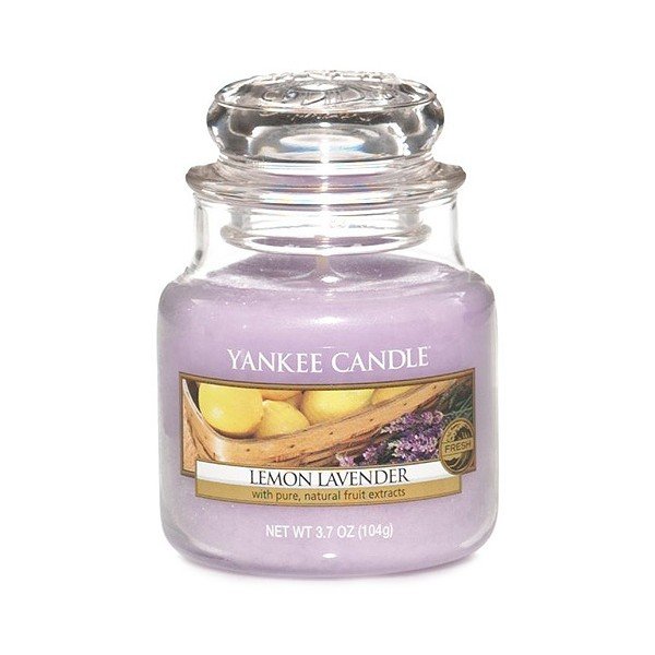 Lumânare parfumată Yankee Candle Lemon Lavander, timp de ardere 25 - 40 ore