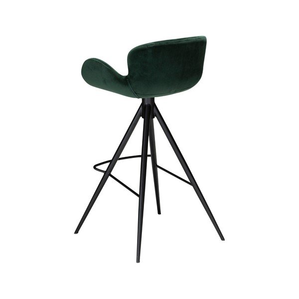 Scaun bar DAN–FORM Denmark Gaia Velvet, înălțime 98 cm, verde închis-image-3