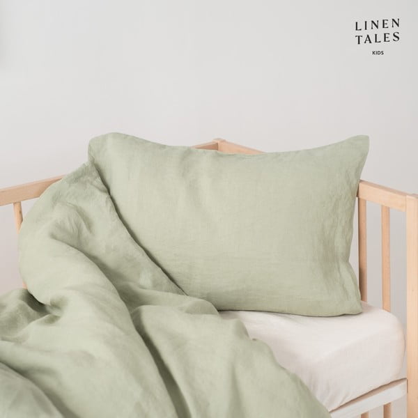Lenjerie de pat pentru copii din in pentru pat de o persoană 140x200 cm – Linen Tales-image-1