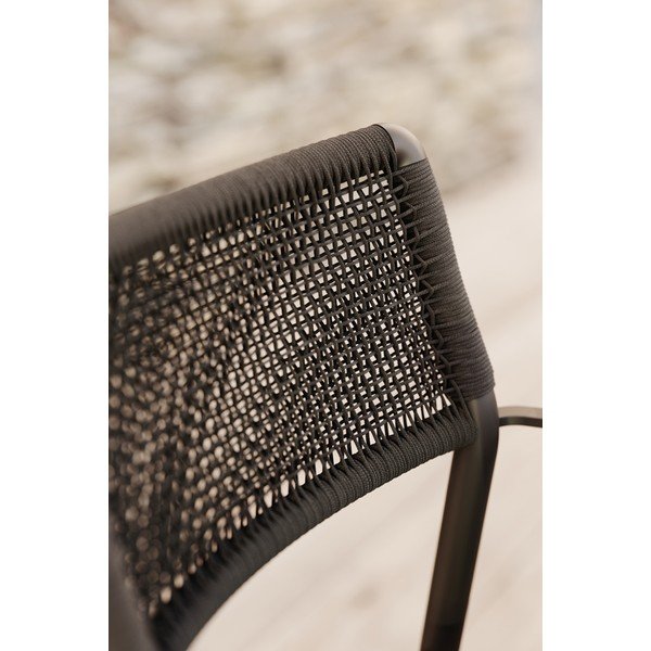 Scaun de grădină gri antracit din metal Ray – Diphano-image-4