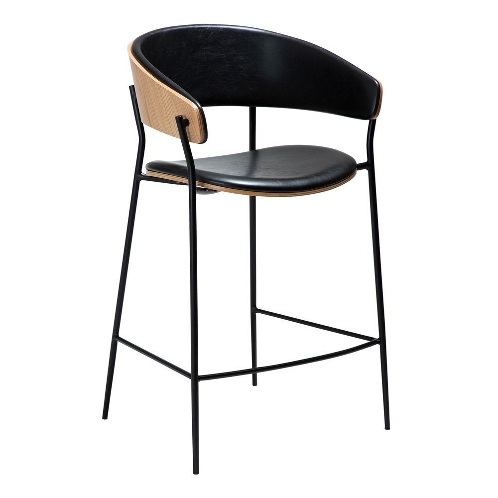 Scaun de bar negru (înălțime șezut 63,5 cm) Crib – DAN-FORM Denmark