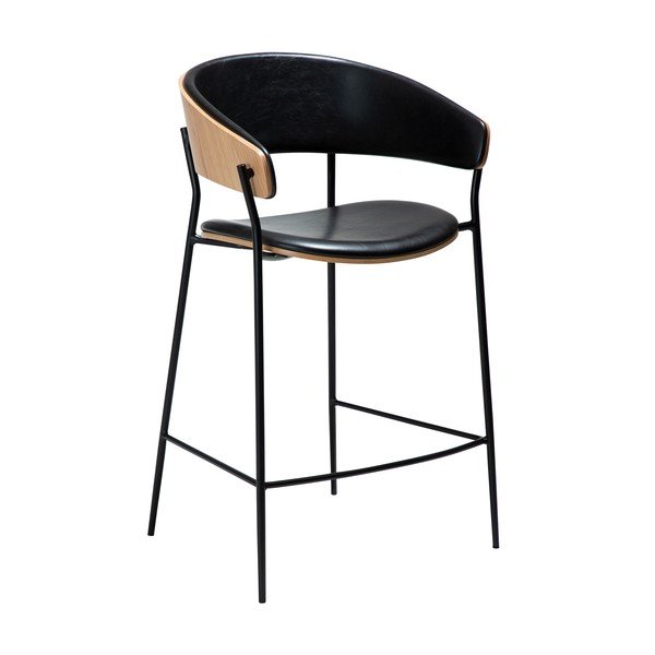 Scaun de bar negru (înălțime șezut 63,5 cm) Crib – DAN-FORM Denmark