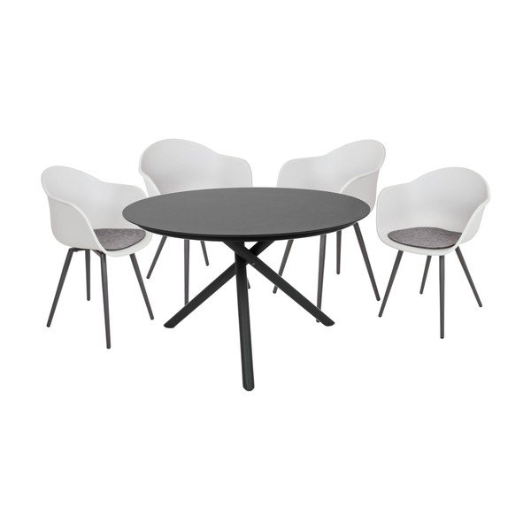 Scaun de grădină gri din plastic Zara – Garden Pleasure-image-2