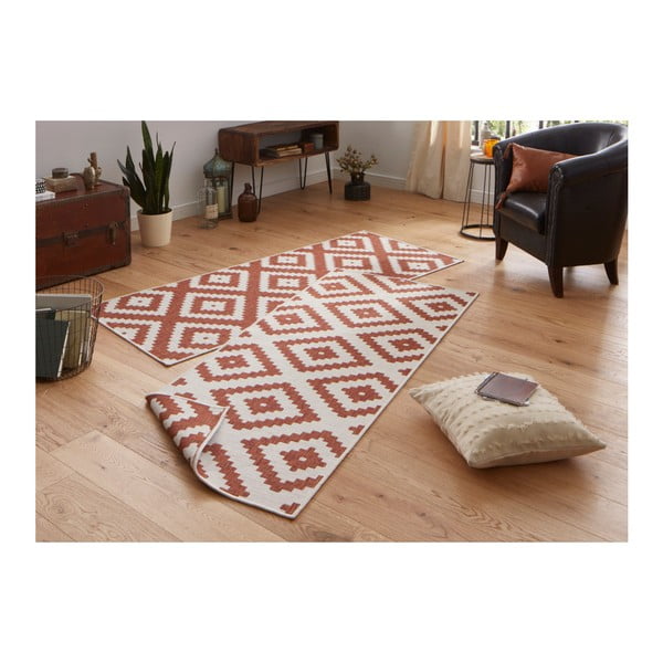 Covor adecvat pentru exterior NORTHRUGS Malta, 80 x 250 cm, maro - crem-image-3