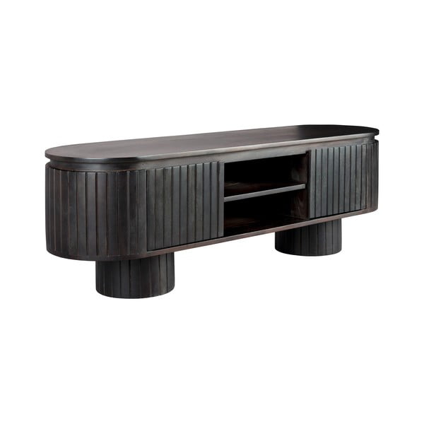 Comodă TV maro închis din lemn de mango 140x45x40 cm Kenji – Dutchbone-image-4