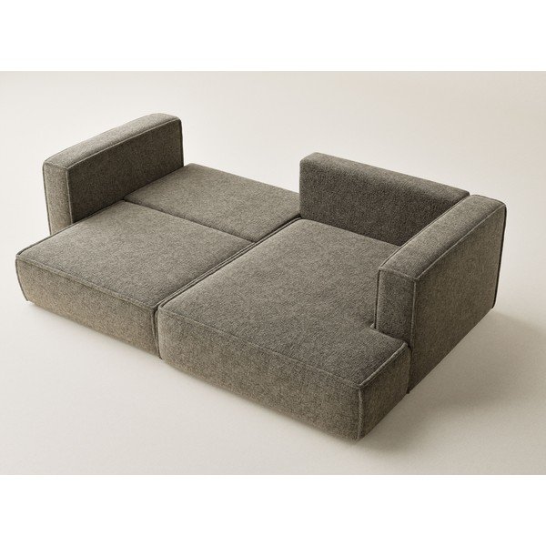 Colțar maro extensibil/cu spațiu de depozitare cu tapițerie din chenille (cu colț pe partea dreaptă/cu șezlong) Velto – Maison de Rêve-image-3