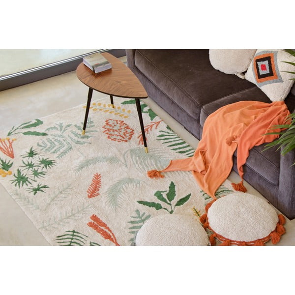 Covor pentru copii lavabil/țesut manual din bumbac 140x200 cm Botanic Plants – Lorena Canals-image-1