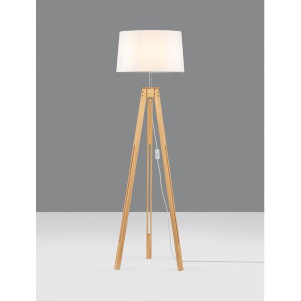 Lampadar alb/în culoare naturală (înălțime 145 cm) Leroy – Nova Luce-image-4