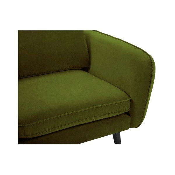 Fotoliu din catifea Kooko Home Lento, verde-image-4