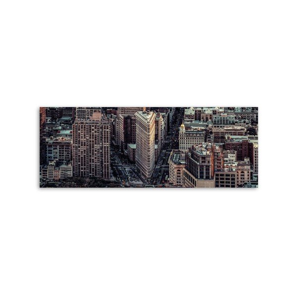 Tablou Styler Canvas Silver City, 60 x 150 cm