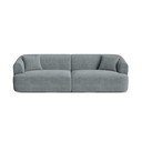 Canapea gri închis cu tapițerie din catifea reiată  255 cm Campi – Cosmopolitan Design