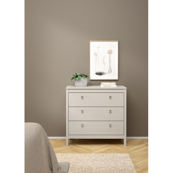 Comodă grej 82x80x38 cm Madrid – Tvilum-image-1