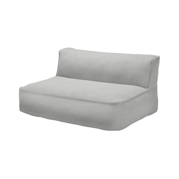 Modul de canapea de grădină gri deschis cu tapițerie din țesătură bouclé Grow – Blomus-image-1