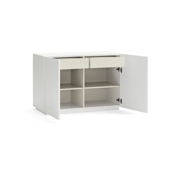 Comodă albă joasă 100x70 cm Doric – Teulat-image-3