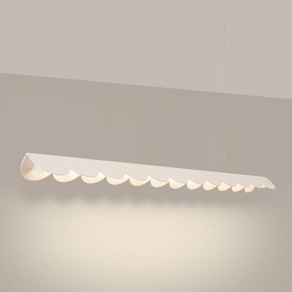 Lustră bej LED din aluminiu BISCUIT – Thoro-image-2
