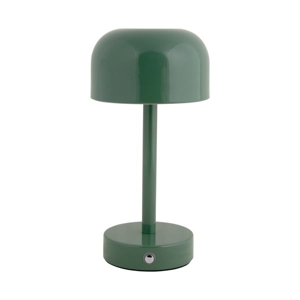 Veioză verde LED cu abajur din metal (înălțime 24,5 cm) James – Leitmotiv