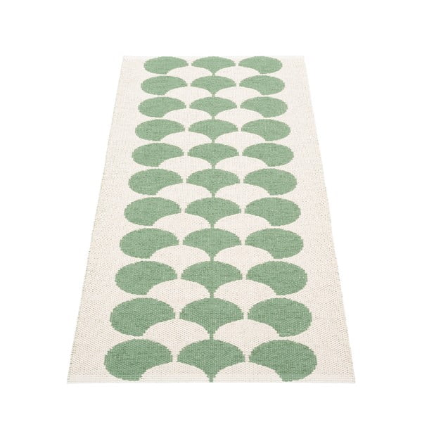 Covor tip traversă pentru interior și exterior verde/crem 70x150 cm Poppy Oregano – Pappelina-image-2