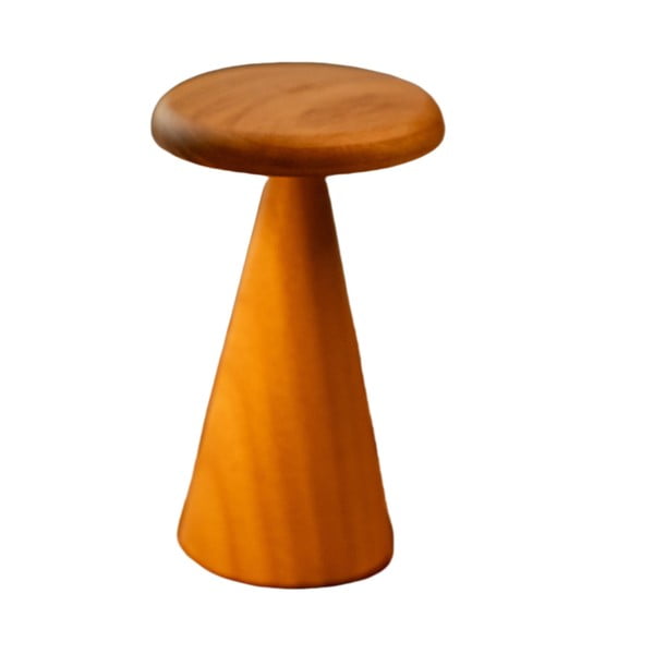 Veioză în culoare naturală LED cu abajur din lemn (înălțime 21 cm) Sylva – Gingko-image-2