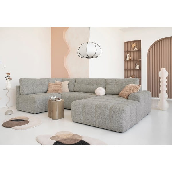 Colțar modular maro deschis extensibil/cu spațiu de depozitare (cu colț pe partea stângă) Lulu – Miuform-image-1