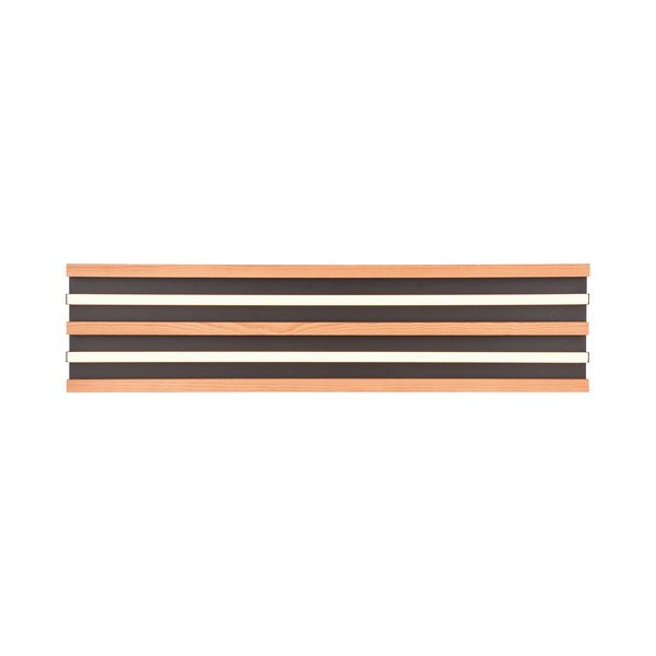 Plafonieră neagră/în culoare naturală LED cu intensitate reglabilă 6x80 cm Fontana – Trio-image-3