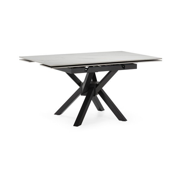 Masă de dining extensibilă cu blat din piatră cu blat suplimentar 90x150 cm Arlene – Marckeric-image-2