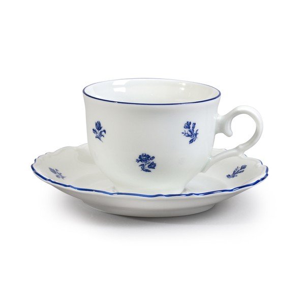 Set veselă din porțelan pentru ceai, cu motive albastre Thun Ophelia-image-1