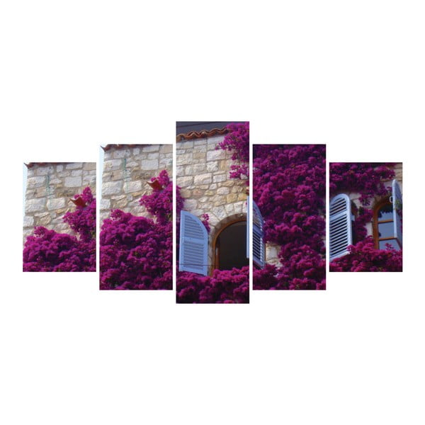 Tablou din 5 piese La Maison Des Couleurs Purple Window