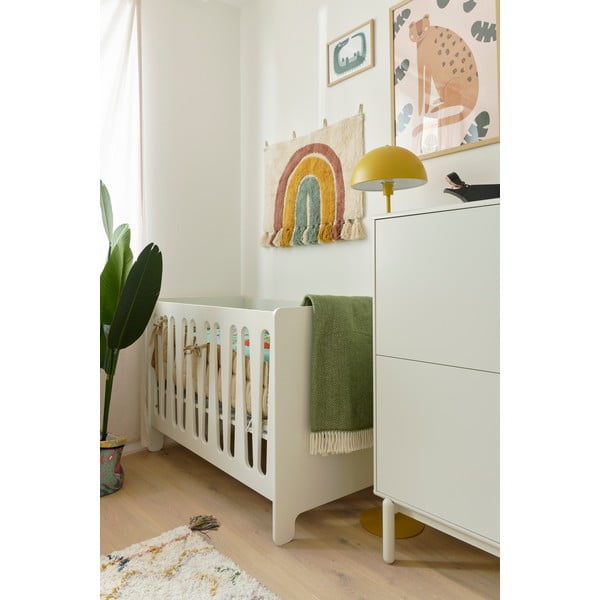 Pătuț variabil Pinio Moon, 70 x 140 cm, alb-image-1