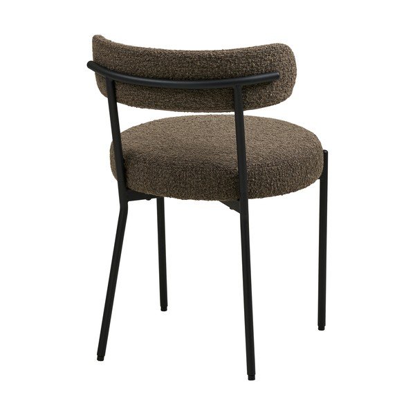 Scaun de dining maro tapițat Badalona – House Nordic-image-4