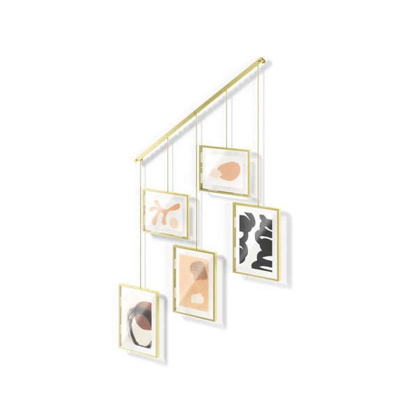 Rame aurii de suspendat 5 buc. din metal 66x69 cm Exhibit – Umbra-image-4